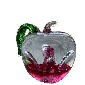 Caithness Glass Paperweight Windfall-Ruby